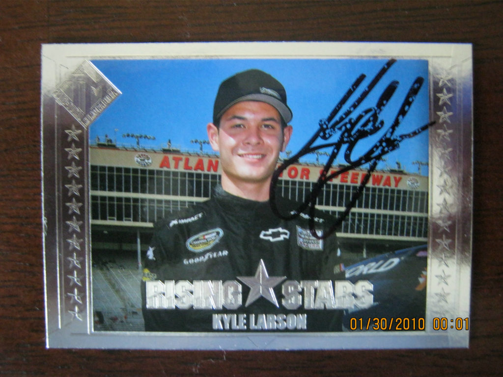 2013 Kyle Larson Bubble Autograph